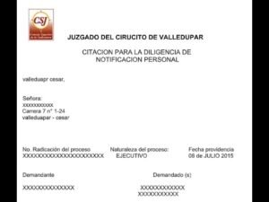carta juzgado