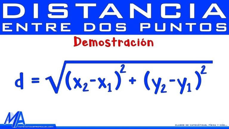Cómo calcular la distancia entre dos puntos en un plano cartesiano