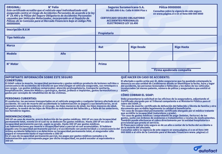 El SOAP cubre daños a vehículos en caso de accidente 6 el soap