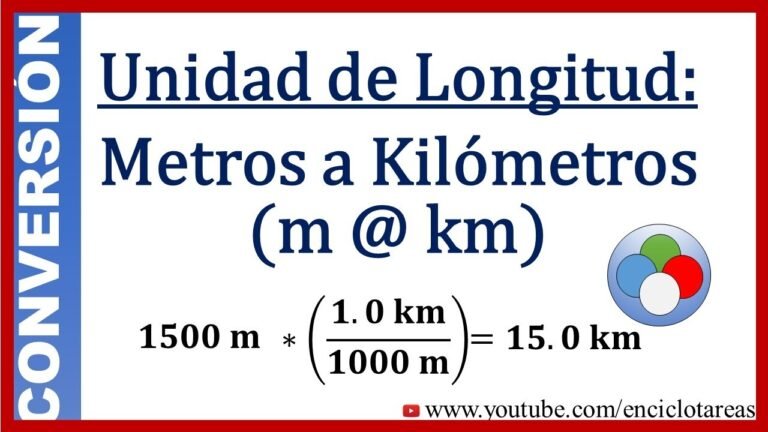 Cómo se convierte metros a kilómetros de manera sencilla