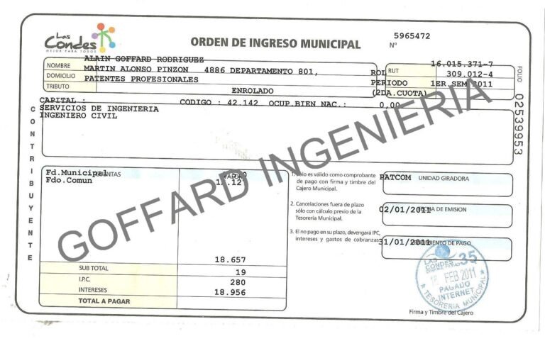 Cómo obtener una patente profesional en Las Condes 2 patente profesional 1
