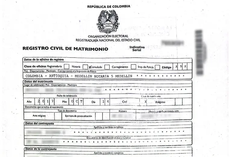 registros matrimonio