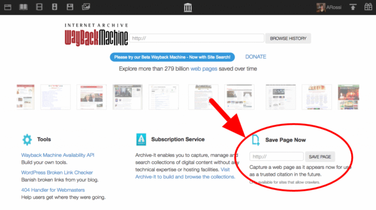 wayback machine
